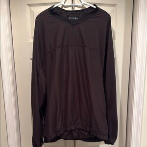 FootJoy Black Stylish Lightweight Windbreaker Size XL
